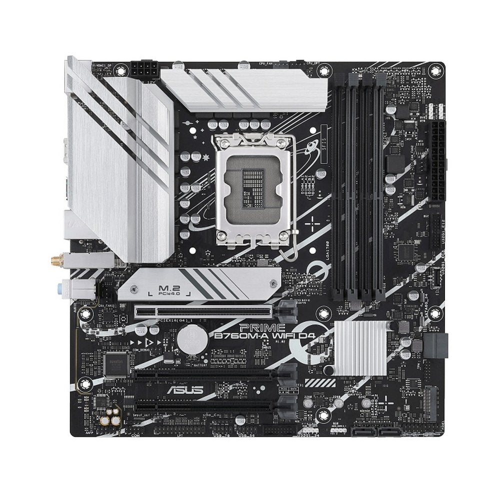 ASUS PRIME B760M-A WIFI D4 | Socket LGA 1700 | Intel B760 | 4xDDR4 | Micro-ATX | Moederbord - Matmuis - Matmuis